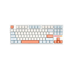 Безжична клавиатура VGN Wireless Gaming Mechanical Keyboard - V87 Jelly Orange - Dynamic Silver Switches [Linear]