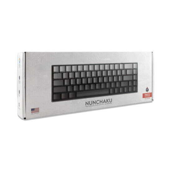 Клавиатура White Shark Gaming Mechanical Keyboard NUNCHAKU - Red Switches (English US), Grey
