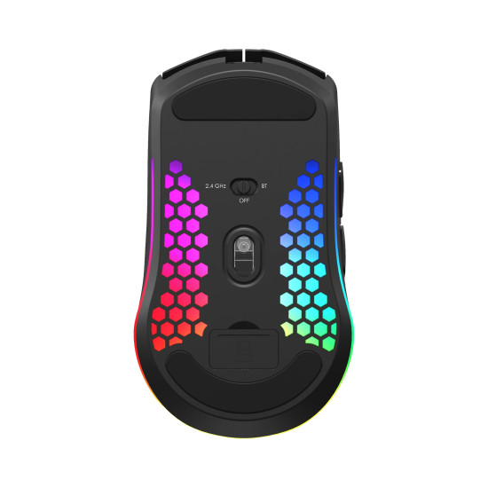 Безжична мишка White Shark Wireless Gaming Mouse CADOR - 10000dpi, 1000Hz, Bluetooth, Black
