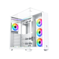 Кутия за компютър Xigmatek Case ATX - Aqua V Arctic (H23A) - 7 ARGB Fans