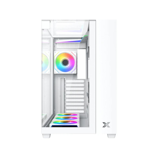 Кутия за компютър Xigmatek Case ATX - Aqua V Arctic (H23A) - 7 ARGB Fans