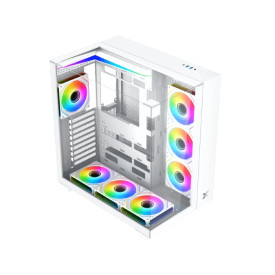 Кутия за компютър Xigmatek Case ATX - Aqua V Arctic (H23A) - 7 ARGB Fans