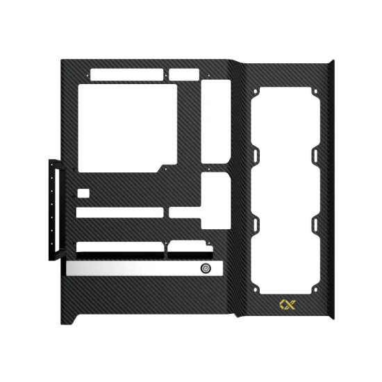 Кутия за компютър Xigmatek Case ATX - Carbonic Black - Carbon Fiber