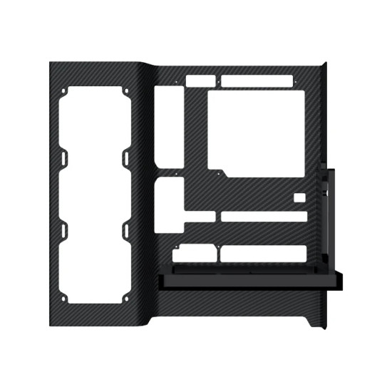 Кутия за компютър Xigmatek Case ATX - Carbonic Black - Carbon Fiber