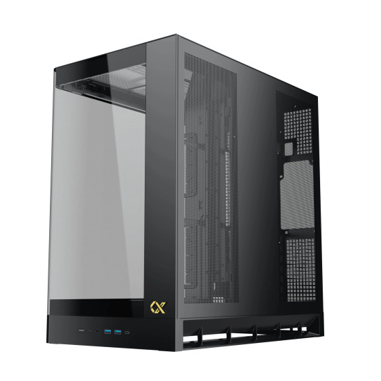 Кутия за компютър Xigmatek Case E-ATX - PANO II AIR - 8 ARGB Fans