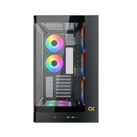 Кутия за компютър Xigmatek Case E-ATX - PANO II AIR - 8 ARGB Fans
