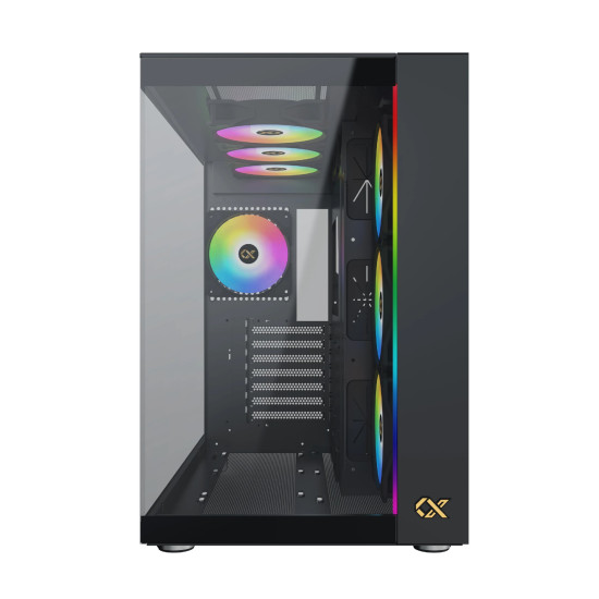 Кутия за компютър Xigmatek AQUA ULTRA AIR - 7 ARGB Fans, Black