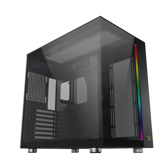 Кутия за компютър Xigmatek AQUA ULTRA AIR - 7 ARGB Fans, Black