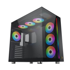 Кутия за компютър Xigmatek AQUA ULTRA AIR - 7 ARGB Fans, Black