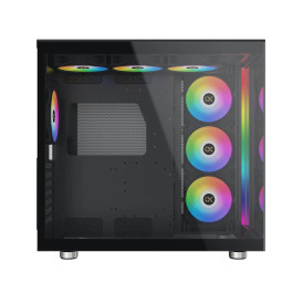 Кутия за компютър Xigmatek AQUA ULTRA AIR - 7 ARGB Fans, Black