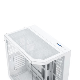 Кутия за компютър Xigmatek Cubi II Arctic - 7 ARGB Fans, White