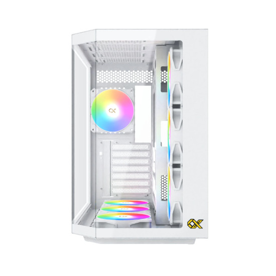 Кутия за компютър Xigmatek Cubi II Arctic - 7 ARGB Fans, White