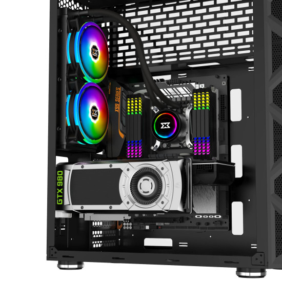 Кутия за компютър Xigmatek Case EATX - Overtake - 6 ARGB Fans