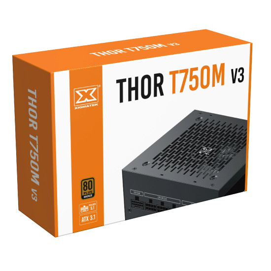 Захранване Xigmatek Thor T750M V3, 750W, ATX 3.1, 80 Plus Bronze
