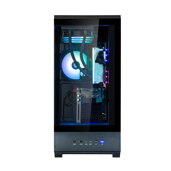 Кутия за компютър Zalman Case ATX - P50 DS Black - Digital Display, Addressable RGB