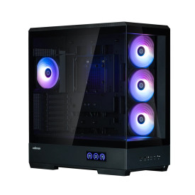 Кутия за компютър Zalman Case ATX - P50 DS Black - Digital Display, Addressable RGB