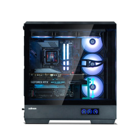 Кутия за компютър Zalman Case ATX - P50 DS Black - Digital Display, Addressable RGB