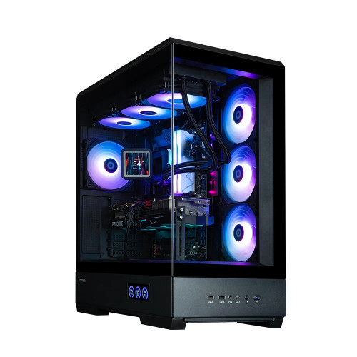 Кутия за компютър Zalman Case ATX - P50 DS Black - Digital Display, Addressable RGB