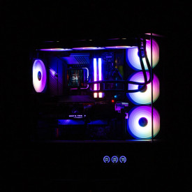 Кутия за компютър Zalman Case ATX - P50 DS Black - Digital Display, Addressable RGB