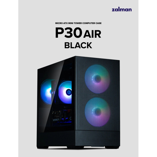 Кутия за компютър Zalman Case mATX - P30 AIR Black