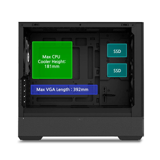 Кутия за компютър Zalman Case mATX - P30 AIR Black