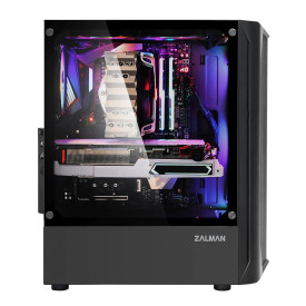 Кутия за компютър Zalman Case ATX - N4 - RGB, Tempered Glass