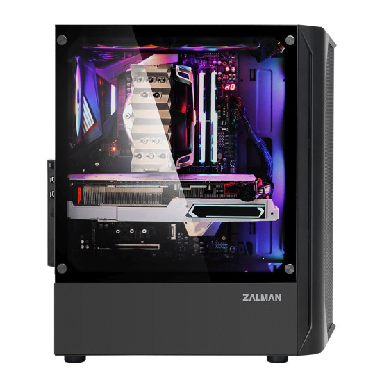 Кутия за компютър Zalman Case ATX - N4 - RGB, Tempered Glass