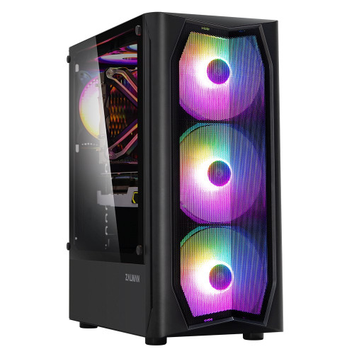 Кутия за компютър Zalman Case ATX - N4 - RGB, Tempered Glass