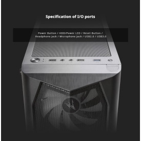 Кутия за компютър Zalman Case ATX - N4 - RGB, Tempered Glass