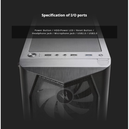 Кутия за компютър Zalman Case ATX - N4 - RGB, Tempered Glass