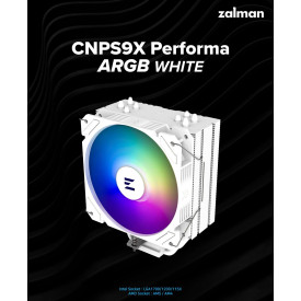 Охладител за процесор Zalman CPU Cooler CNPS9X PERFORMA ARGB WHITE - aRGB - LGA1700/AM5