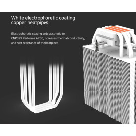 Охладител за процесор Zalman CPU Cooler CNPS9X PERFORMA ARGB WHITE - aRGB - LGA1700/AM5