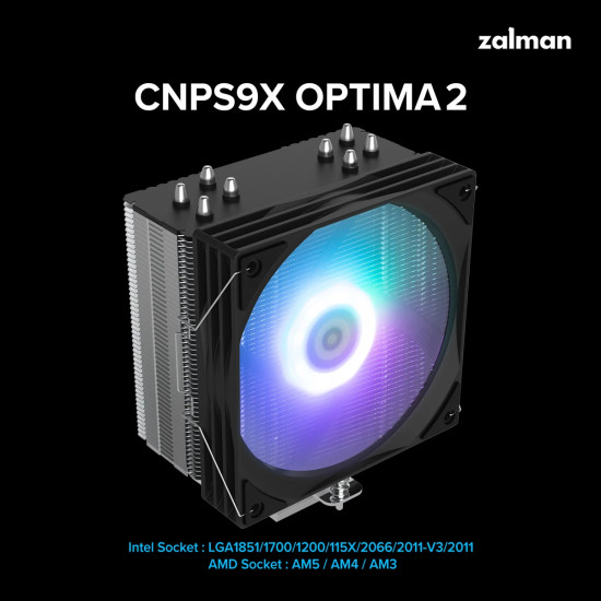 Oхладител за процесор Zalman CNPS9X OPTIMA2 - LGA1851/AM5