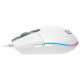 Мишка Logitech G102 Lightsync, Бяла