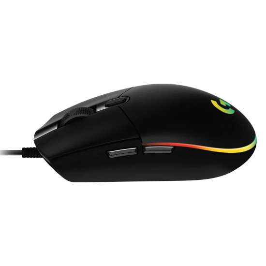 Мишка Logitech G102 Lightsync, Черна