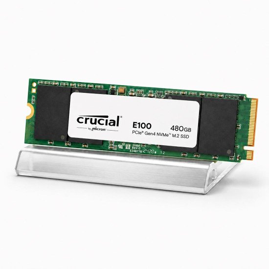 Вътрешен SSD диск Crucial E100, 480GB M.2 NVMe 2280, Gen4.0