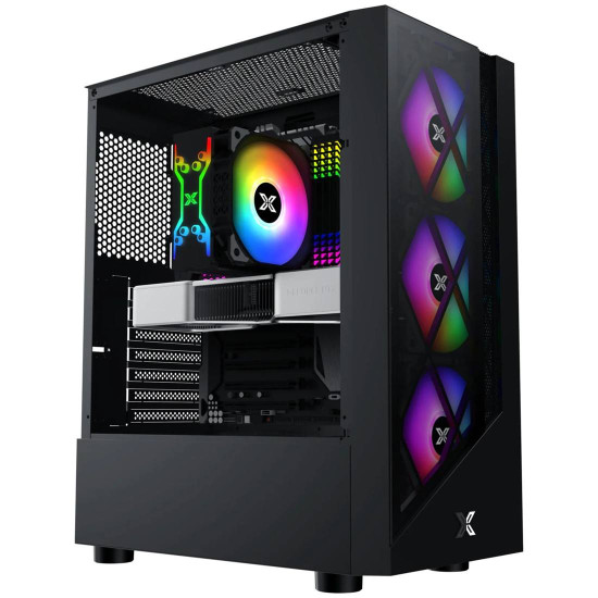 Геймърски компютър PCTech.RIGS Zenith I - AMD Ryzen 5 5500, Radeon RX7600 8GB, 16GB DDR4, 512GB SSD, Windows 11 Pro