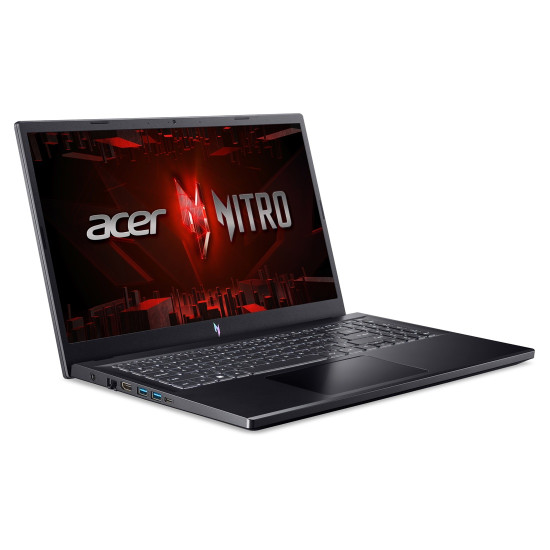 Лаптоп Acer Nitro V15 ANV15-51-72K9, Intel Core i7-13620H, 15.6 инча, FHD 1920x1080 IPS, 144Hz, 16GB DDR5, 1TB SSD, RTX3050 6GB, Black