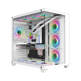 Геймърски компютър PCTech.RIGS Zenith IV - AMD Ryzen 5 7500F, Radeon RX 9060 XT 16GB, 32GB DDR5, 1TB SSD, Windows 11 Pro