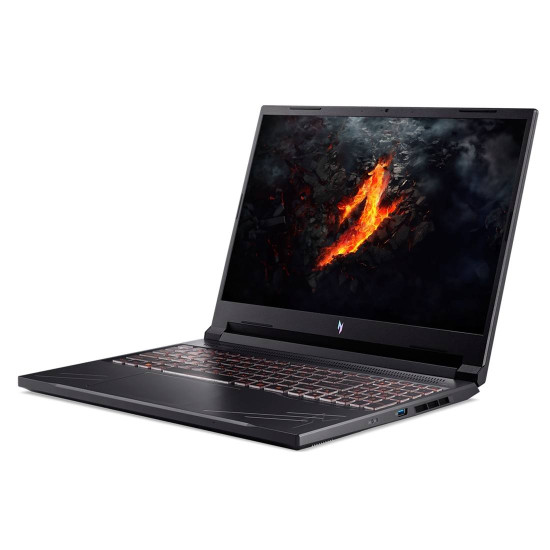 Лаптоп Acer Nitro V16 ANV16-61-R7A2, AMD Ryzen R5 340 AI, 16 инча, WUXGA (1920x1200) IPS, 165Hz, 16GB DDR5, 512GB SSD, RTX 4050 6GB, Wi-Fi 6E + BT, Black