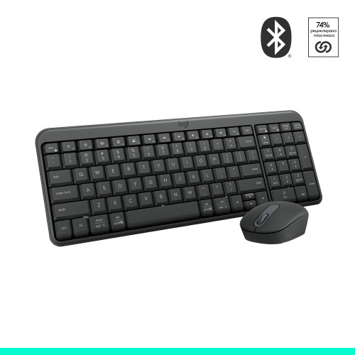 Комплект клавиатура и мишка Logitech MK250 Graphite, BG Layout