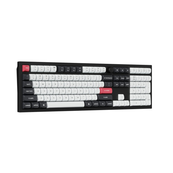 Безжична клавиатура Keychron Q6 HE QMK Gateron Double-Rail Magnetic суичове, Carbon Black, RGB