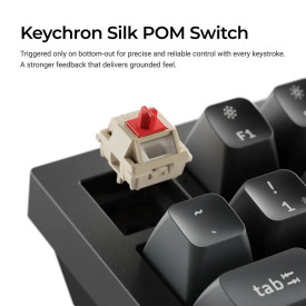 Безжична клавиатура Keychron Q6 Ultra 8K, Black, Silk POM Brown Switch