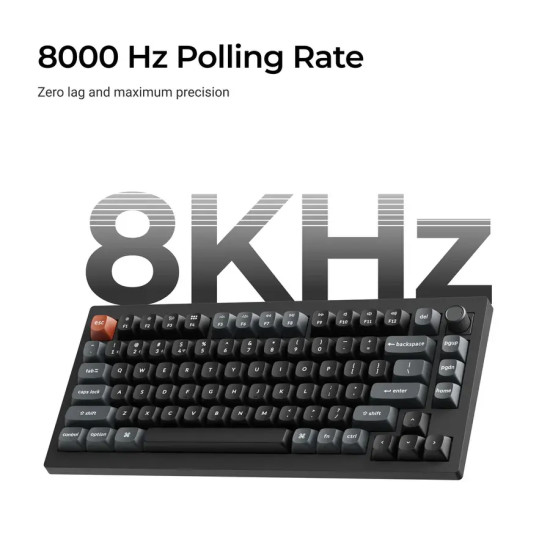 Безжична клавиатура Keychron V1 Ultra 8K, Silk POM Red Switch