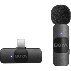 Микрофон BOYA BY-V10, безжичен, USB-C
