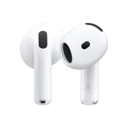Безжични слушалки Apple AirPods 4, USB-C, White (MXP63ZM/A)