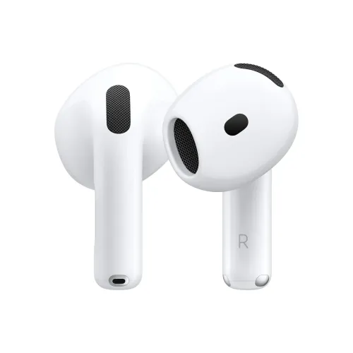 Безжични слушалки Apple AirPods 4, USB-C, White (MXP63ZM/A)