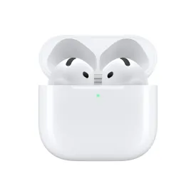 Безжични слушалки Apple AirPods 4, USB-C, White (MXP63ZM/A)