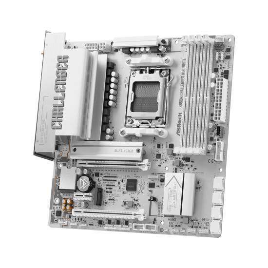 Дънна платка ASRock B850M CHALLENGER WIFI WHITE socket AM5