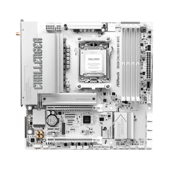 Дънна платка ASRock B850M CHALLENGER WIFI WHITE socket AM5